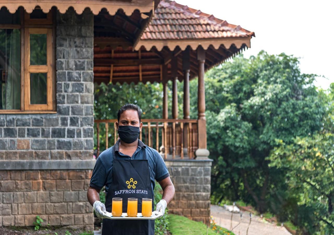 Saffronstays Niramay, Torna-Rajgad - Rustic Pool Villa With A Gazebo And Great Forest Views Marg Asni Bagian luar foto
