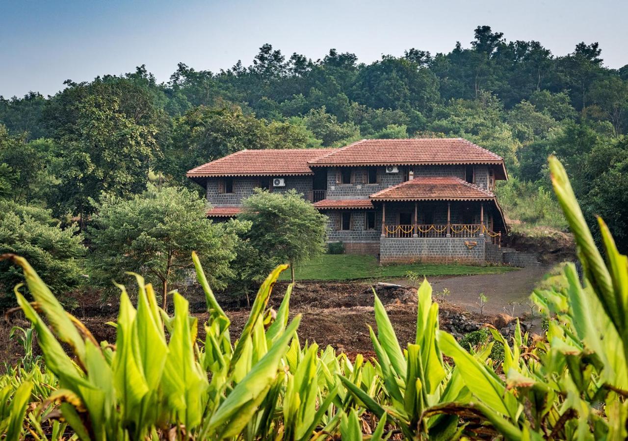 Saffronstays Niramay, Torna-Rajgad - Rustic Pool Villa With A Gazebo And Great Forest Views Marg Asni Bagian luar foto
