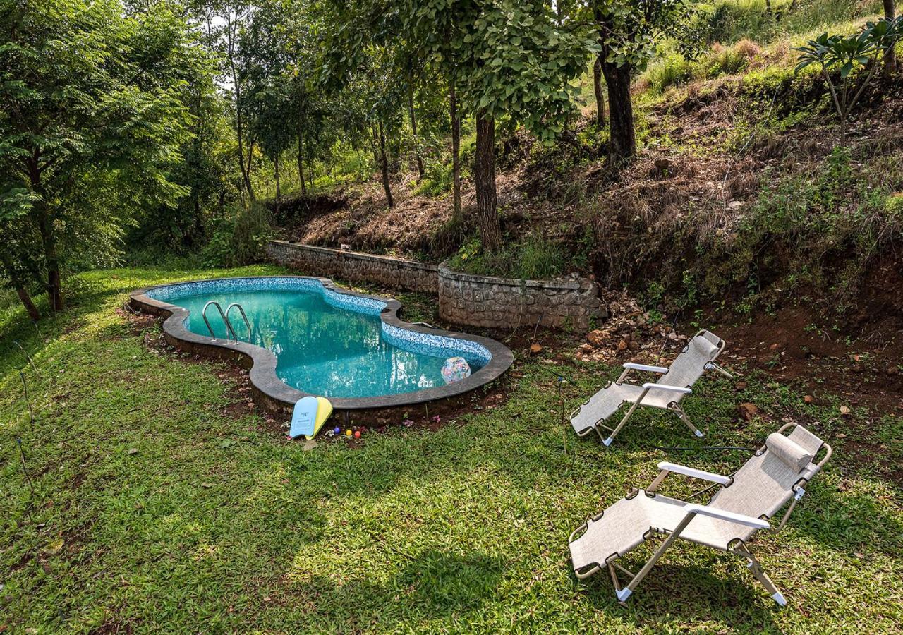 Saffronstays Niramay, Torna-Rajgad - Rustic Pool Villa With A Gazebo And Great Forest Views Marg Asni Bagian luar foto